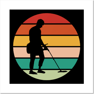 Detectorist Metal Detecting Metal Detector Posters and Art